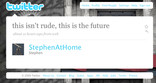 Illustration for article titled Colbert Twitters While Interviewing Co-Founder of Twitter, According to his Twitter
